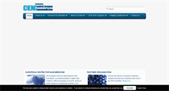 Desktop Screenshot of nanomedicen.eu